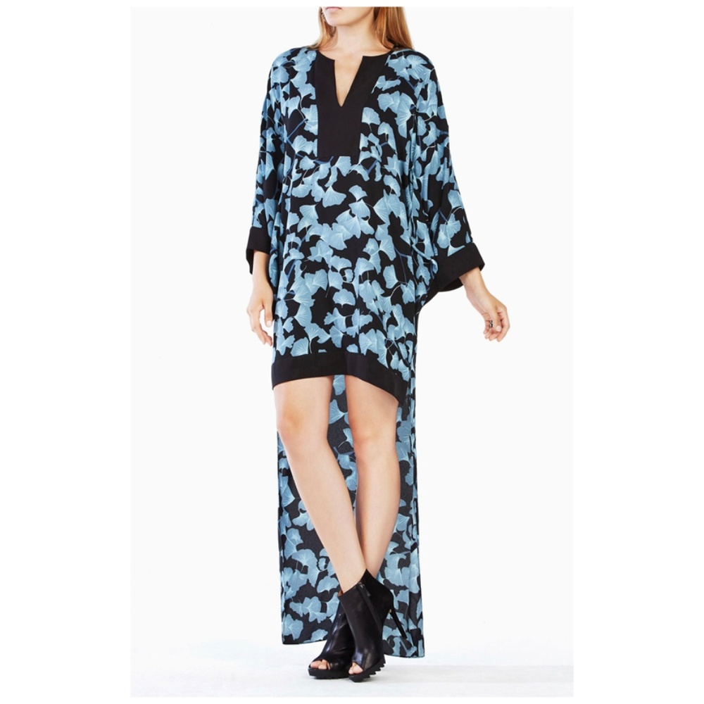 BCBG Worina Ginkgo Kimono Sleeve Tunic Dress XS/S - Picture 4 of 8
